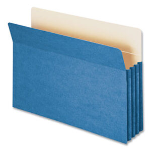 (SMD74225)SMD 74225 – Colored File Pockets, 3.5" Expansion, Legal Size, Blue by SMEAD MANUFACTURING CO. (1/EA)