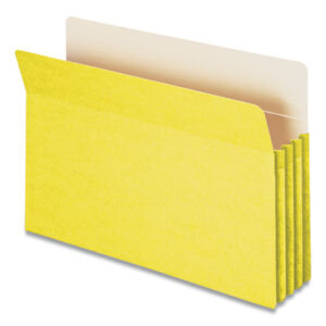 (SMD74233)SMD 74233 – Colored File Pockets, 3.5" Expansion, Legal Size, Yellow by SMEAD MANUFACTURING CO. (1/EA)