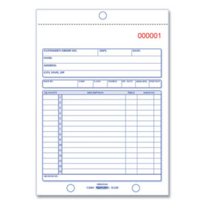 Carbonless; Cash Sales; Form; Forms; Numbered; Order Book; Receipt; REDIFORM; Sales; Sales Book; Sales Forms; Paperwork; Records; Documents; Pre-Printed; Record-Keeping