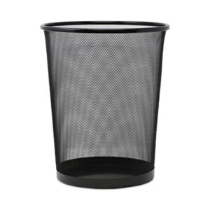 (UNV20008)UNV 20008 – Mesh Wastebasket, 18 qt, Steel Mesh, Black by UNIVERSAL OFFICE PRODUCTS (1/EA)