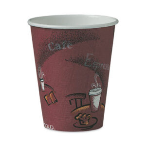 Cups; Single Use; Disposable; Hot Beverage Container; Solo; Hospitality; Cafeterias; Restaurants; Cafes; Beverages; Stations; Glass