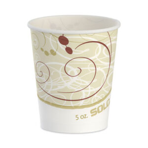 5 oz. Size; Beverage; Cups; Cups & Dispensers; Cups/Mugs/Servers; Food & Beverage; Food & Beverage Supplies; Kitchen Supplies;Symphony; SOLO; Water; Waxed; Hospitality; Cafeterias; Restaurants; Cafes; Beverages; Stations; Glass