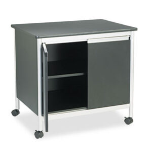 Audio Visual; Black; Cabinet; Cart