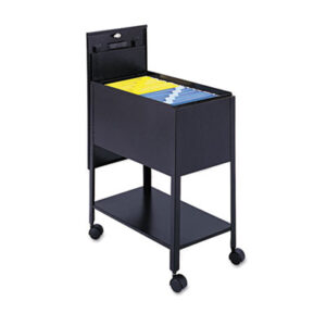 Cabinet; File Cabinet; File Cabinets; File Cabinets & Accessories; Files Cabinet; Furniture; Office Suites; Office Furniture; File Folder Carts; Mobile File; Black; Locking Top; Metal; SAFCO; Standard; Tub File; Filing; Systems; Receptacles; Organization; Files