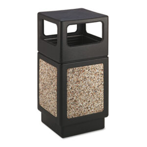 38-Gallon Receptacle; Outdoor Receptacles; Receptacle; Refuse Containers & Liners; SAFCO; Side Opening Receptacles; Trash Cans; Trophy Collection Receptacle; Trophy Receptacles; Waste Containers; Dumpster; Kitchen Bin; Litter; Dustbin; Junk; Trash; Garbage