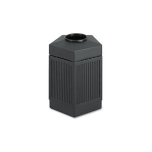 45-Gallon Receptacle; Black Receptacle; Pentagon Receptacle; Outdoor Receptacles; Receptacle; Refuse Containers & Liners; SAFCO; Trash Cans; Trophy Collection; Trophy Receptacles; Waste Containers; Waste Receptacle; Dumpster; Kitchen Bin; Litter; Dustbin; Junk; Trash; Garbage