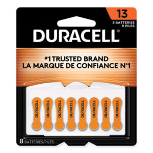 (DURDA13B8ZM09)DUR DA13B8ZM09 – Hearing Aid Battery, #13, 8/Pack by DURACELL PRODUCTS COMPANY (8/PK)