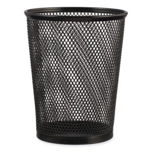 (UNV20013)UNV 20013 – Jumbo Steel Mesh Pencil Cup, 4.38" Diameter x 5.38"h, Black by UNIVERSAL OFFICE PRODUCTS (1/EA)