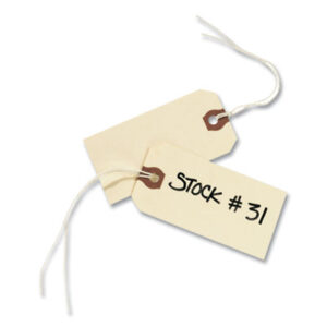 3-3/4 x 1-7/8; AVERY; Baggage Tag; Manila Tag; Shipping; Shipping Tag; Strung; Tag; Tags; Manilla; Inventory-Cards; Pricing; identifiers; Distinguishing; Tracking; Retail