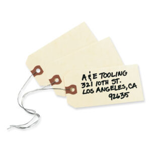 4-1/4 x 2-1/8; AVERY; Baggage Tag; Manila Tag; Shipping; Shipping Tag; Tag; Tags; Wired; Manilla; Inventory-Cards; Pricing; identifiers; Distinguishing; Tracking; Retail