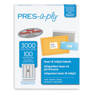 PRES-a-ply; Labels; Label Makers; Tags & Stamps; Labels; Multi-Purpose; Shipping; Identifications; Classifications; Stickers; Receiving; Mailrooms; AVERY