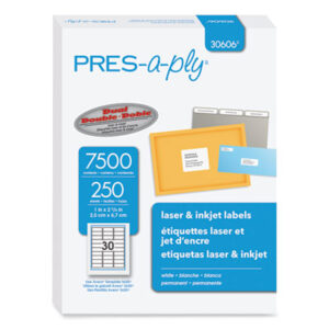 PRES-a-ply; Labels; Label Makers; Tags & Stamps; Labels; Multi-Purpose; Shipping; Identifications; Classifications; Stickers; Receiving; Mailrooms; AVERY