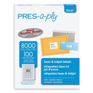 PRES-a-ply; Labels; Label Makers; Tags & Stamps; Labels; Multi-Purpose; Shipping; Identifications; Classifications; Stickers; Receiving; Mailrooms; AVERY