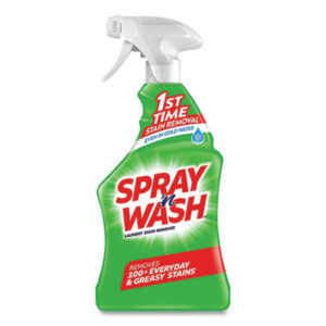 Spray &apos;n Wash Stain Remover; Laundry; Clothes; Stains; Cleansers; Facilities; Kitchen; Maintenance; Restroom; Upkeep