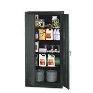 72" High; Black; Cabinet; Cabinets; Easy-to-Assemble; Furniture; Steel; Storage; Storage Cabinets; Supply/Utility; Compartments; Closets; Repositories; Depositories; Receptacles; Cubbies; Tennsco