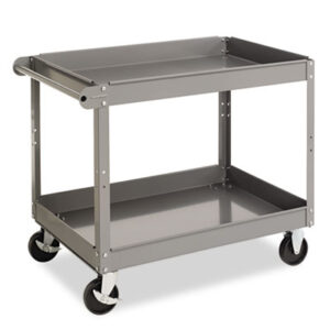 Cart; Carts; Gray; Janitorial; Janitorial Supplies; Metal; Service/Utility; Shelf; TENNSCO; Trade; Trades; Utility Cart; Worksurfaces; Pedestals; Platforms; Dollies; Trolleys; Furniture; TNNSC2436MGY