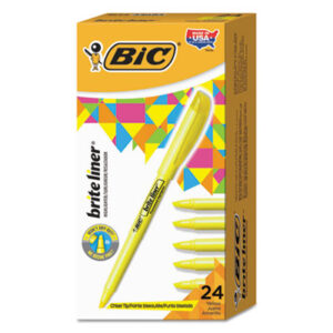 BIC; BriteLiner; Chisel Tip; Highlighters