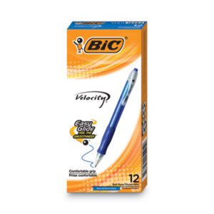 Ballpoint; Ballpoint Pen; BIC; Blue Ink; Medium Point; Pen; Pens; Retractable; Velocity; Writing; Instruments; Utensils; Inkers; Schools; Education; Students;easy glide