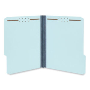 (UNV10415)UNV 10415 – Top Tab Classification Folders, 1" Expansion, 2 Fasteners, Letter Size, Light Blue Exterior, 25/Box by UNIVERSAL OFFICE PRODUCTS (25/BX)