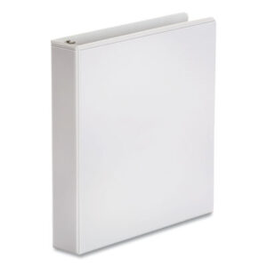 (UNV20952CT)UNV 20952CT – Economy Round Ring View Binder, 3 Rings, 0.5" Capacity, 11 x 8.5, White, 12/Carton by UNIVERSAL OFFICE PRODUCTS (12/CT)