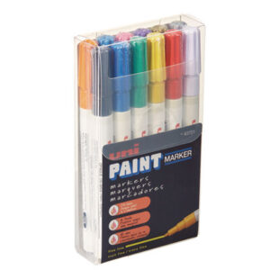 Industrial Marker; 12-Color Set; Art Marker; Art Pen; Drafting/Drawing; Fine Point; Marker; Markers; Markers & Pens; Oil-Based Paint; Opaque; Paint Markers; Pens; Permanent Markers; SANFORD; Uni-Paint Marker; Writing; Utensil; Arts; Crafts; Education; Schools; Classrooms; Teachers; Students