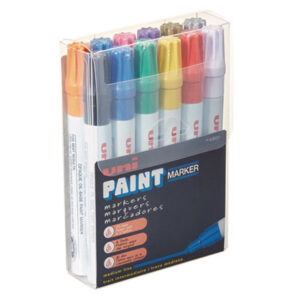 Industrial Marker; 12-Color Set; Art Marker; Art Pen; Drafting/Drawing; Marker; Markers; Markers & Pens; Medium Point; Oil-Based Paint; Opaque; Paint Marker; Pen; Permanent Marker; SANFORD; Uni-Paint Marker; Writing; Utensil; Arts; Crafts; Education; Schools; Classrooms; Teachers; Students