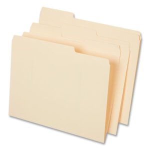 (UNV18104)UNV 18104 – Top Tab File Folders, 1/3-Cut Tabs: Assorted, Letter Size, 0.75" Expansion, Manila, 50/Box by UNIVERSAL OFFICE PRODUCTS (50/BX)