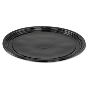 (WNAA512PBL)WNA A512PBL – Caterline Casuals Thermoformed Platters, 12" Diameter, Black. Plastic, 25/Carton by WNA, INC. (25/CT)