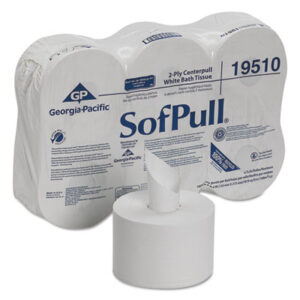 Bathroom Tissue; SofPull; Center pull; GEORGIA PACIFIC; Toilet Paper; Toilet Tissue; Two-Ply; Cotton; Dry Goods; Facility; Nurse&apos;s Office; Colds