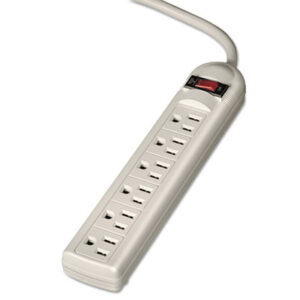 (FEL99028)FEL 99028 – Power Strip, 6 Outlets, 6 ft Cord, Platinum by FELLOWES MFG. CO. (1/EA)