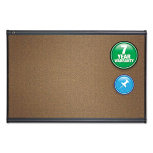 Board; Boards; 48w x 36h; Bulletin; Bulletin Board; Colored Cork Board; Cork; Cork Board; Graphite Frame; Graphite-Blend Cork; Message Board; Prestige; QUARTET; Tack Board; Classrooms; Schools; Education; Meeting-Rooms; Teachers