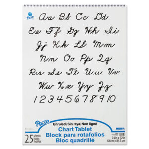 Chart; Chart Tablet; Spiralbound; Two-Hole Punched; Unruled; Tablets; Booklets; Schools; Education; Classrooms; Students; Pacon