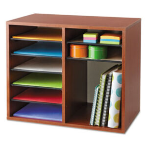 Desk Accessories; Desk Organizers; Literature Sorters; SAFCO; Cherry