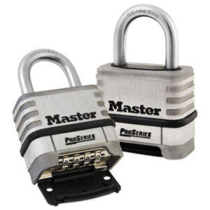 (MLK1174D)MLK 1174D – ProSeries Stainless Steel Easy-to-Set Combination Lock, Stainless Steel, 2.18" Wide by MASTER LOCK COMPANY (1/EA)