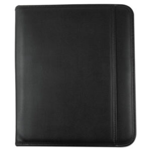 (UNV32665)UNV 32665 – Leather Textured Zippered PadFolio with Tablet Pocket, 10 3/4 x 13 1/8, Black by UNIVERSAL OFFICE PRODUCTS (1/EA)