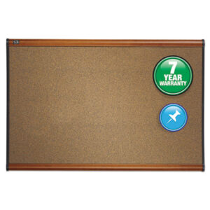 Board; Boards; 48w x 36h; Bulletin; Bulletin Board; Colored Cork Board; Cork; Cork Board; Graphite-Blend Cork; Light Cherry Frame; Message Board; Prestige; QUARTET; Tack Board; Classrooms; Schools; Education; Meeting-Rooms; Teachers