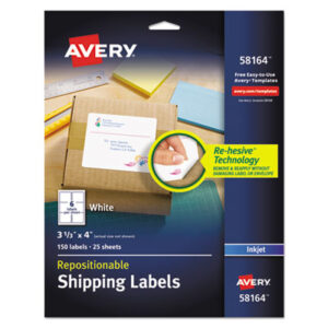 Address; Shipping; Labels; Identifications; Classifications; Stickers; Receiving; Mailrooms; AVERY