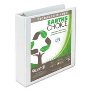 Binder; Binders; Looseleaf; Looseleafs; Ring; Ring Binder; 2 inch Capacity; Notebooks; Rings; Portfolios; Recyclable; Earth&apos;s Choice; Samsill; View; View Binder; Round Ring; Round Ring Binder