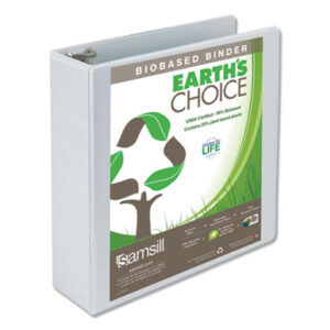 Binder; Binders; Looseleaf; Looseleafs; Ring; Ring Binder; 3 inch Capacity; Notebooks; Rings; Portfolios; Recyclable; Earth&apos;s Choice; Samsill; View; View Binder; Round Ring; Round Ring Binder