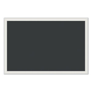 (UBR2073U0001)UBR 2073U0001 – Magnetic Chalkboard with Decor Frame, 30 x 20, Black Surface, White Wood Frame by U BRANDS (1/EA)