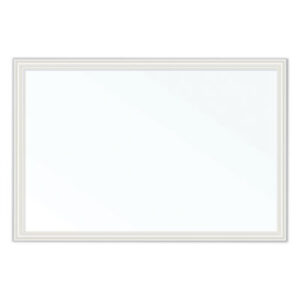 (UBR2071U0001)UBR 2071U0001 – Magnetic Dry Erase Board with Decor Frame, 30 x 20, White Surface, White Wood Frame by U BRANDS (1/EA)