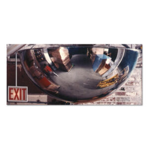 18"; Convex Security Mirror; Convex Security Mirrors; For Areas to 300 sq. ft.; Mirror; Mirrors; Safety; Safety & Security; SEE ALL; Surveillance; Surveillance Equipment; Surveillance Systems; Reflectors; Looking-Glasses; Speculums; Grooming