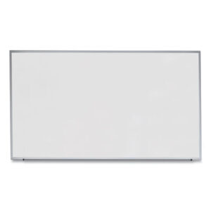 (UNV43626)UNV 43626 – Deluxe Melamine Dry Erase Board, 72 x 48, Melamine White Surface, Silver Anodized Aluminum Frame by UNIVERSAL OFFICE PRODUCTS (1/EA)