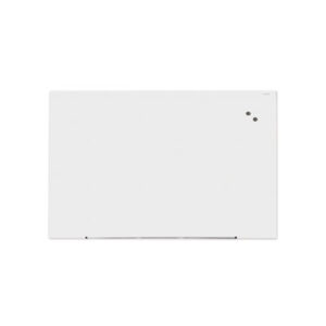 (UNV43204)UNV 43204 – Frameless Magnetic Glass Marker Board, 72 x 48, White Surface by UNIVERSAL OFFICE PRODUCTS (1/EA)