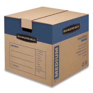 Fellowes; Bankers Box; SmoothMove; Moving; Box; Boxes; Kraft; Recycled; FastFold; Eco-friendly; FEL; 0062801; FEL0062801; Medium; Storage File Box; Containers; Cartons; Cases; Crates; Storage Boxes; File Boxes