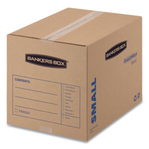 Bankers Box; Fellowes; SmoothMove; Moving Boxes; Storage Boxes; Receptacles; Containers; Cartons; Mailrooms; Shipping; Receiving