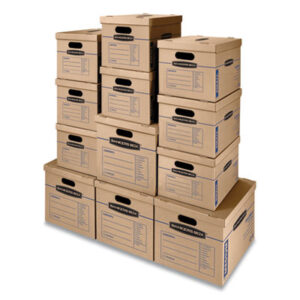 Bankers Box; Fellowes; SmoothMove; Moving Boxes; Storage Boxes; Receptacles; Containers; Cartons; Mailrooms; Shipping; Receiving