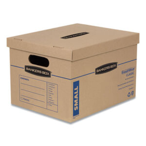 Bankers Box; Fellowes; SmoothMove; Moving Boxes; Storage Boxes; Receptacles; Containers; Cartons; Mailrooms; Shipping; Receiving