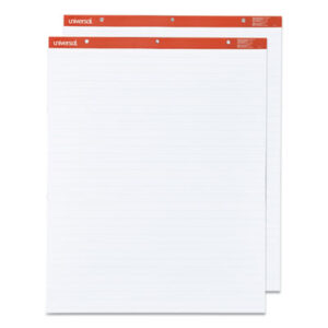 (UNV35601)UNV 35601 – Easel Pads/Flip Charts, Presentation Format (1" Rule), 27 x 34, White, 50 Sheets, 2/Carton by UNIVERSAL OFFICE PRODUCTS (2/CT)