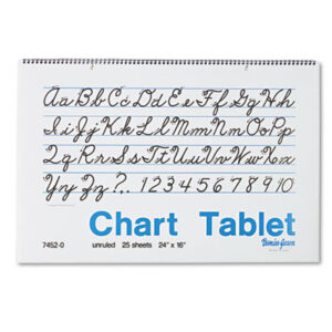 Chart; Chart Tablet; Spiralbound; Two-Hole Punched; Unruled; Tablets; Booklets; Schools; Education; Classrooms; Students; Pacon